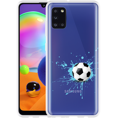 Cazy Hoesje geschikt voor Samsung Galaxy A31 - Soccer Ball