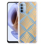 Hoesje geschikt voor Motorola Moto G41 - Art Deco Gold