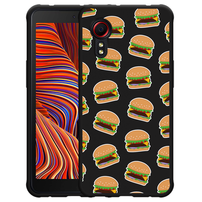 Cazy Hoesje Zwart geschikt voor Samsung Galaxy Xcover 5 - Burgers