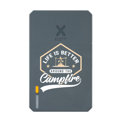 Xtorm Powerbank 10.000mAh Grijs - Design - Campfire life