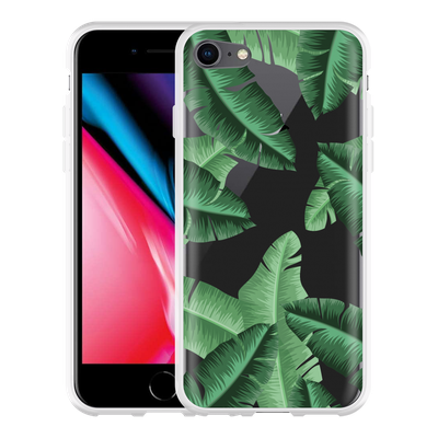Cazy Hoesje geschikt voor iPhone 8 - Palm Leaves