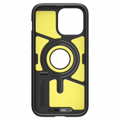 Hoesje geschikt voor iPhone 14 Pro Max Spigen Tough Armor Mag Case Magfit - Zwart