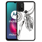 Hardcase hoesje geschikt voor Motorola Moto G10 - Boho Buffalo Skull