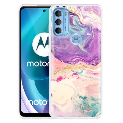 Cazy Hoesje geschikt voor Motorola Moto G71 - Dromerige Kleuren