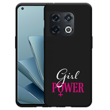 Hoesje Zwart geschikt voor OnePlus 10 Pro - Girl Power
