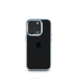 Cam Protect Cover voor Apple iPhone 15 Pro, transparant blauw