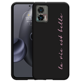 Hoesje Zwart geschikt voor Motorola Edge 30 Neo - La Vie Est Belle