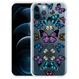 Hoesje geschikt voor iPhone 12 Pro - Vlinder Symmetrie
