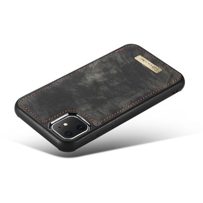 Hoesje geschikt voor iPhone 11 - CASEME Telefoonhoesje met Portemonnee - Zwart