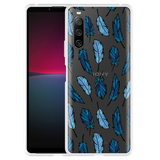 Cazy Hoesje geschikt voor Sony Xperia 10 IV - Feathers