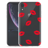 Hoesje geschikt voor iPhone Xr - Red Kisses