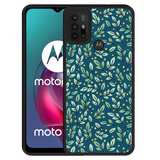 Hardcase hoesje geschikt voor Motorola Moto G10 - Blaadjespatroon
