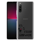 Cazy Hoesje geschikt voor Sony Xperia 10 IV - 5 O'Clock Somewhere