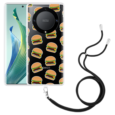 Cazy Hoesje met koord geschikt voor Honor Magic5 Lite Burgers