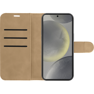 Cazy Uitneembare 2-in-1 Bookcase geschikt voor Samsung Galaxy S24 - Magnetische Backcover - Hoesje met Pasjeshouder - Taupe