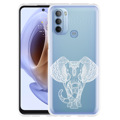 Cazy Hoesje geschikt voor Motorola Moto G41 - Mandala Elephant