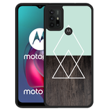 Hardcase hoesje geschikt voor Motorola Moto G10 - Wood Simplicity
