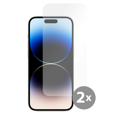 Cazy Tempered Glass Screen Protector geschikt voor iPhone 14 Pro - Transparant - 2 stuks
