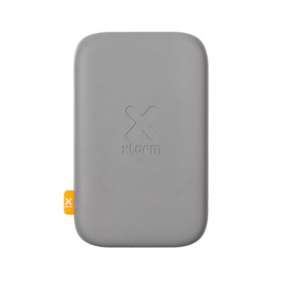 Njord Collections Zalm Leder Hoesje geschikt voor iPhone 13 Mini + Xtorm Magnetic Powerbank