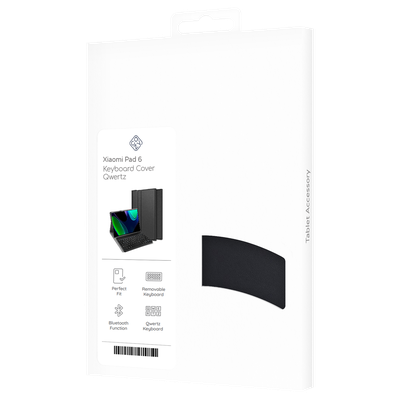 Cazy Hoes met Toetsenbord QWERTZ - geschikt voor Xiaomi Pad 6 - Zwart