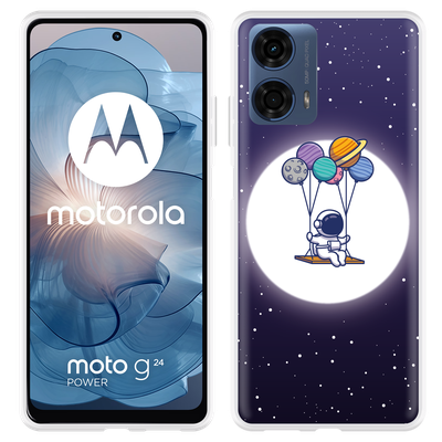 Cazy Hoesje geschikt voor Motorola Moto G04/G04s/G24/G24 Power Ruimte Schommel