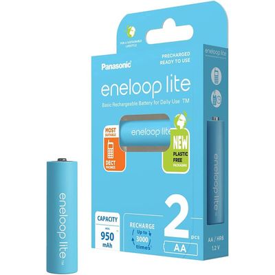 Panasonic Eneloop Lite Oplaadbare AA Batterijen - 1000mAh - 2 stuks