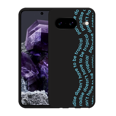 Cazy Hoesje Zwart geschikt voor Google Pixel 8 Tropical Paradise