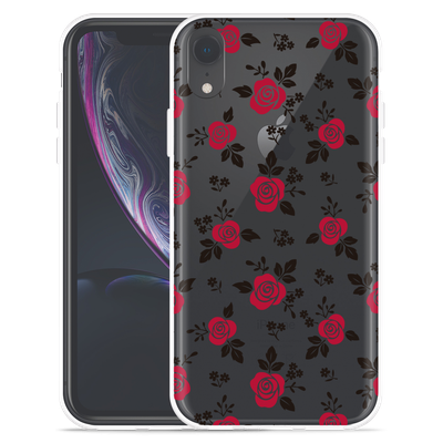 Cazy Hoesje geschikt voor iPhone Xr - Roses