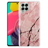 Hoesje geschikt voor Samsung Galaxy M53 - Pink Marble