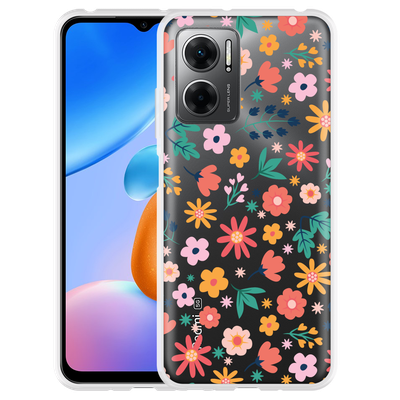 Cazy Hoesje geschikt voor Xiaomi Redmi 10 5G Always have flowers