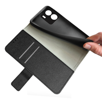 Just in Case Xiaomi Redmi 13C Classic Wallet Case - Black