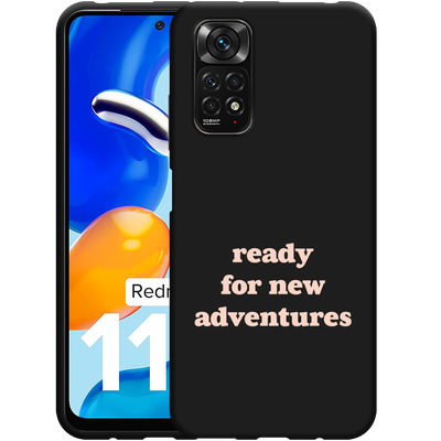 Cazy Hoesje Zwart geschikt voor Xiaomi Redmi Note 11/11S New Adventures