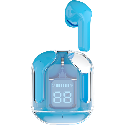 Just in Case Wireless Earbuds with Charging Case - Blue