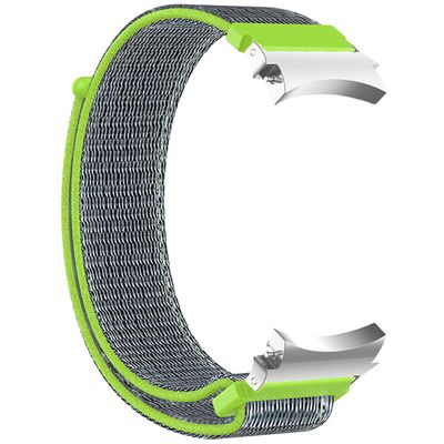 Cazy Bandje geschikt voor Samsung Galaxy Watch 6 / 5 / 4 - Perfect Fit Nylon Watchband - Groen