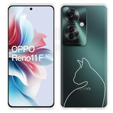 Hoesje geschikt voor Oppo Reno11 F Kattencontour II