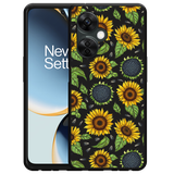 Hoesje Zwart geschikt voor OnePlus Nord CE 3 Lite 5G Sunflowers