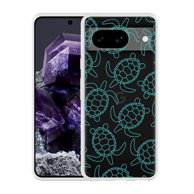 Cazy Hoesje geschikt voor Google Pixel 8 Schildpadjes