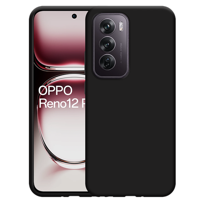 Cazy Soft TPU Hoesje geschikt voor Oppo Reno12 Pro - Zwart