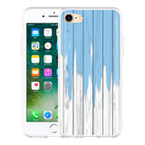Hoesje geschikt voor iPhone 7 - Dripping Blue Paint