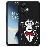 Hoesje Zwart geschikt voor OnePlus Nord CE 3 Lite 5G Smoking Chimp