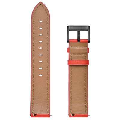 Just in Case Watch Strap 20mm - Leather Band - Red