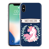 Hoesje geschikt voor iPhone Xs - Sweet Unicorn