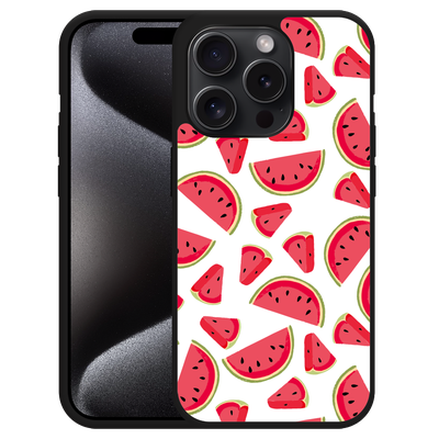 Cazy Hardcase Hoesje geschikt voor iPhone 15 Pro Watermeloen
