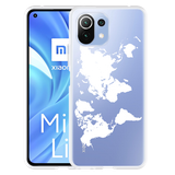 Hoesje geschikt voor Xiaomi Mi 11 Lite - World Map