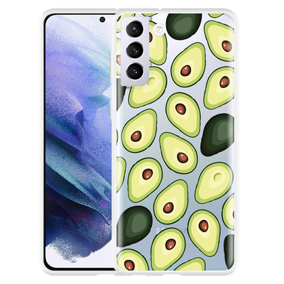Cazy Hoesje geschikt voor Samsung Galaxy S21 Plus - Avocado's
