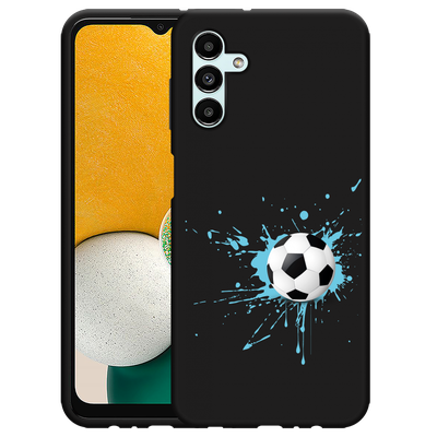 Cazy Hoesje Zwart geschikt voor Samsung Galaxy A13 5G - Soccer Ball