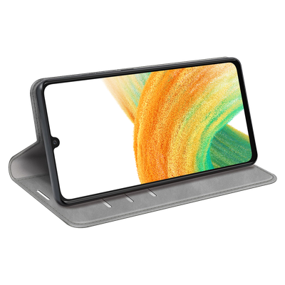 Cazy Wallet Magnetic Hoesje geschikt voor Samsung Galaxy A33 - Grijs