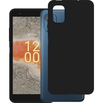 Just in Case Nokia C02 - Soft TPU Case with Necklace Strap - Black