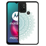 Hardcase hoesje geschikt voor Motorola Moto G10 - Turqoise Mandala