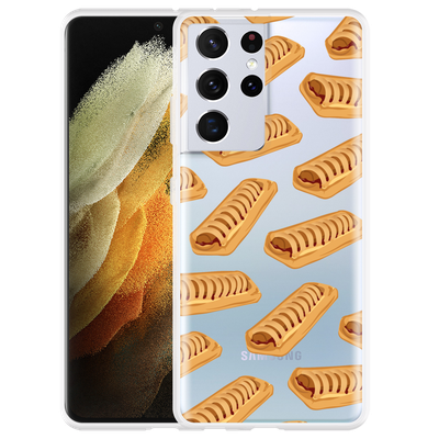 Cazy Hoesje geschikt voor Samsung Galaxy S21 Ultra - Frikandelbroodjes